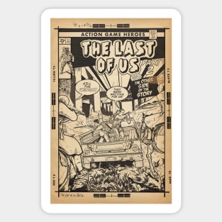 The Last of Us 2 - Ambush Comic cover line art fan art Sticker